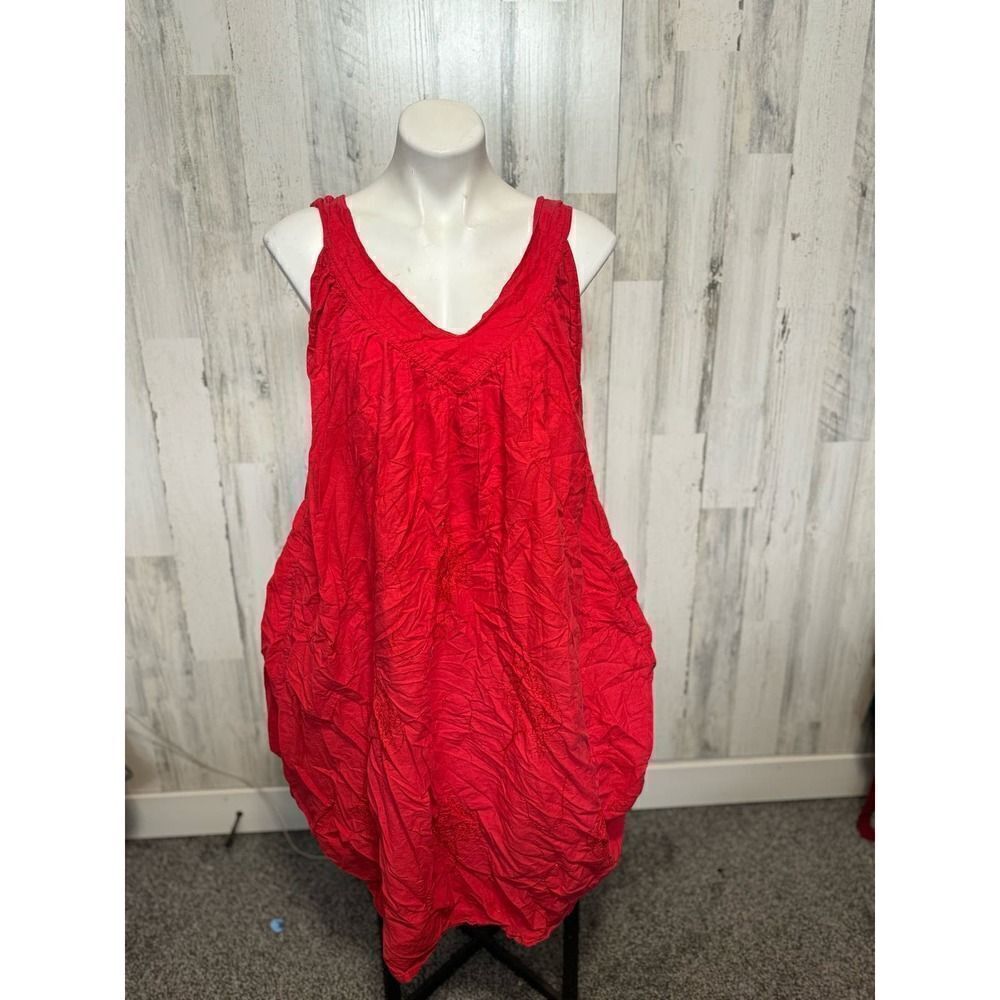 Red maxi dress
